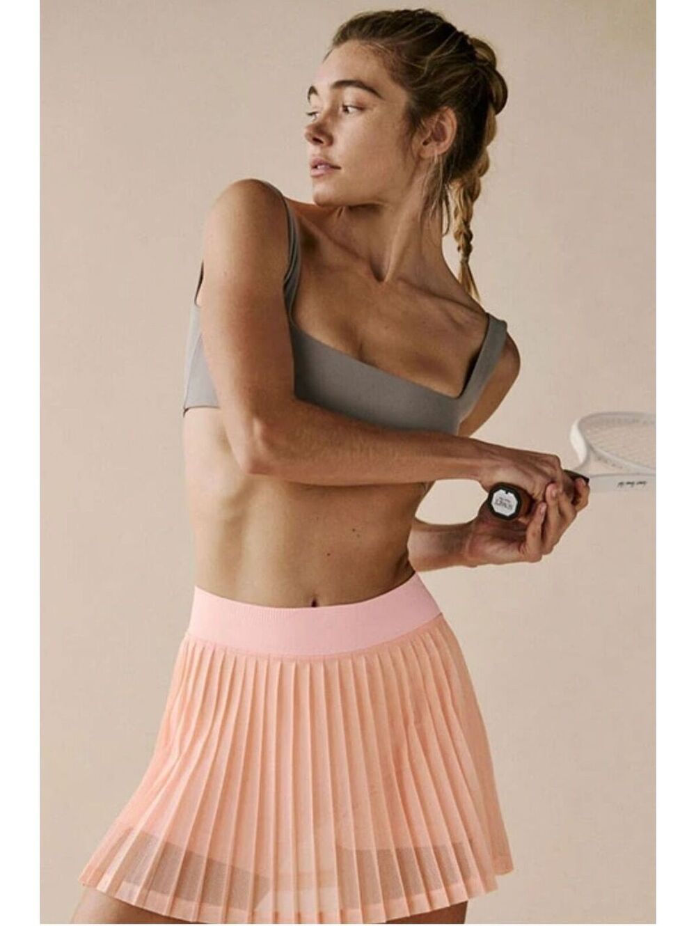 •(XS/SMALL) FREE PEOPLE MOVEMENT RALLY RUFFLE PLEATED MINI SKIRT